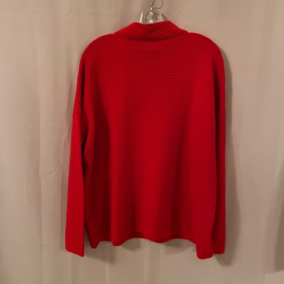 French Connection Lena Funnel Neck Pullover Sweater Red  Sz M - Picture 5 of 14